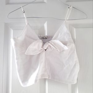 Abercrombie and Fitch White Crop Top